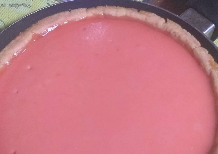Bagaimana Membuat Pie Susu Teflon (Rasa Cocopandan), Sempurna