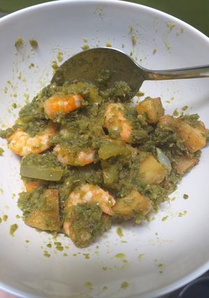 Foto resep Udang kentang cabe ijo