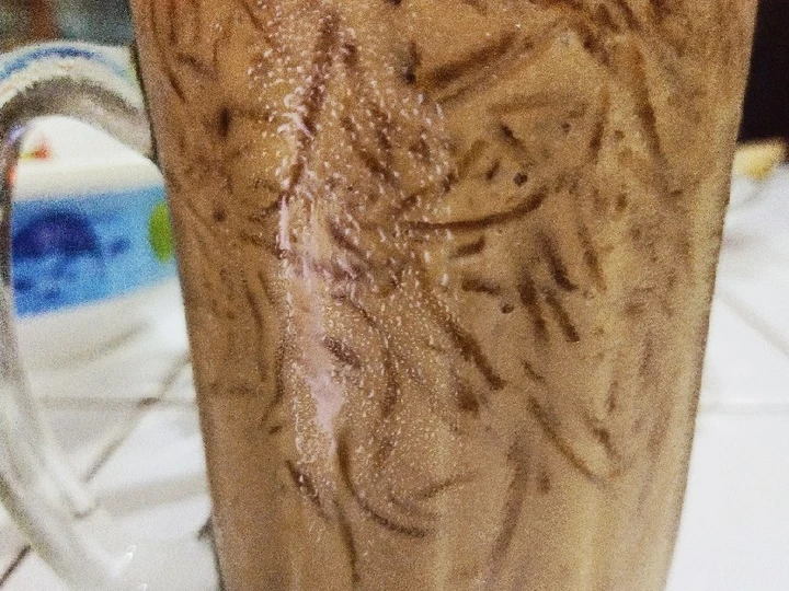 Langkah Gampang Membikin Resep Es Cappucino cincau / capcin yang Lezat Sekali Anti Ribet, Bikin Ngiler