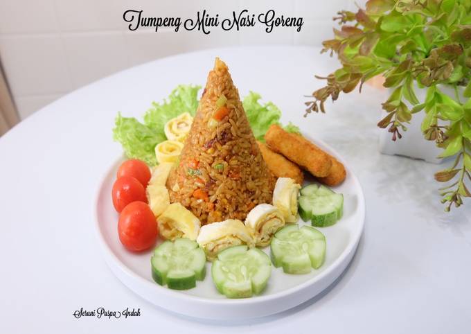 Resep Tumpeng Mini Nasi Goreng oleh Seruni Puspa Indah - Cookpad