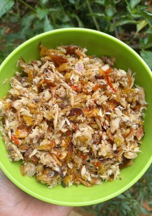 Foto resep Sambel tongkol asap