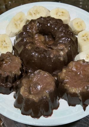 Foto resep Puding Coklat Pisang Lumer