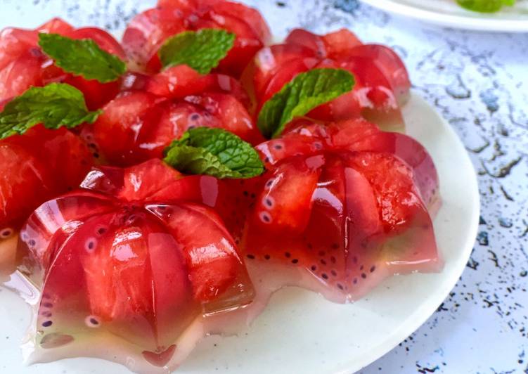 Resep Jelly semangka Anti Gagal