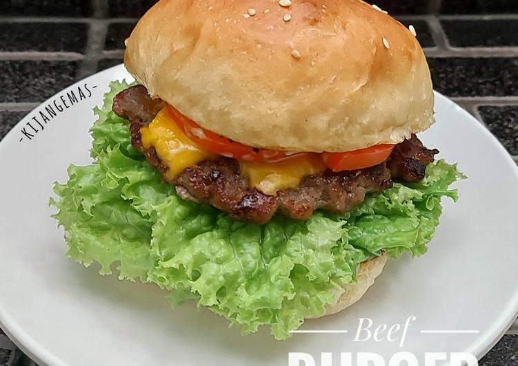 makanan Beef Burger Jadi, Enak Banget