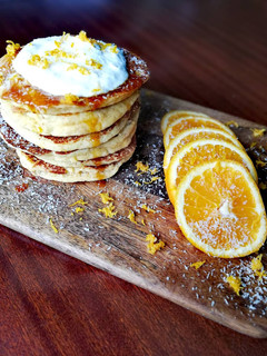 Foto de Panquecas de Coco e Laranja