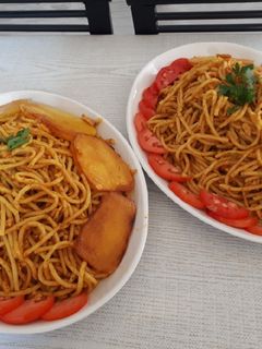 عکسی از دستور ماکارونی با گوشت مرغ😍