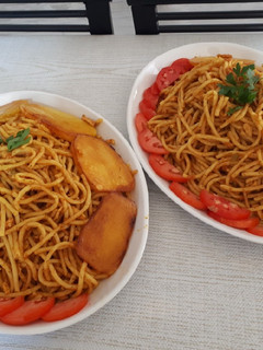 عکسی از دستور ماکارونی با گوشت مرغ😍