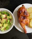 Baby pollo al horno