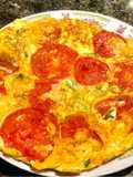 Tortilla de tomate frito