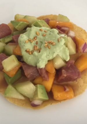 Una foto de Ceviche de atún