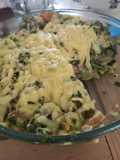 Chayotes con queso fundido