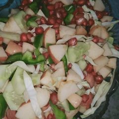 A picture of Fresh fruit and veggies salad.
