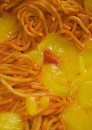 Una foto de Espagueti a la sencilla 🍝