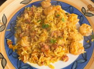 Una foto de Arroz con mariscos