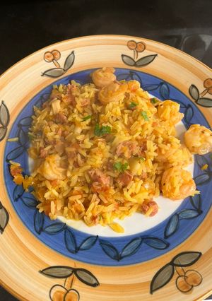 Una foto de Arroz con mariscos