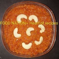 A picture of Gajar ka halwa.