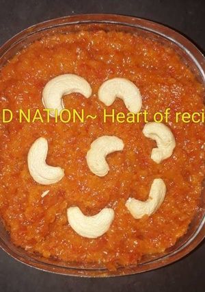 A picture of Gajar ka halwa.