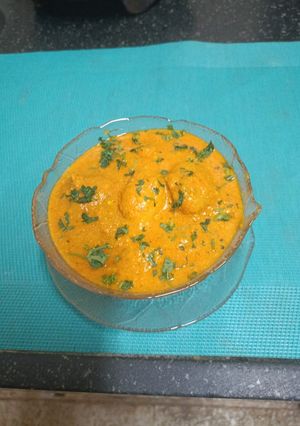 A picture of Kashmiri Dum Aloo.