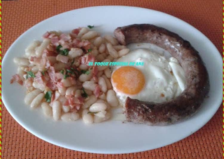 Alubias con butifarra con mi toque especial