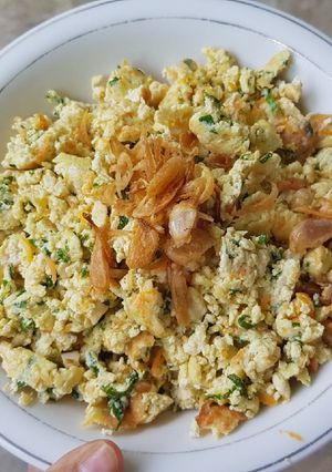 Foto resep Orak Arik Telur Tahu Sayur