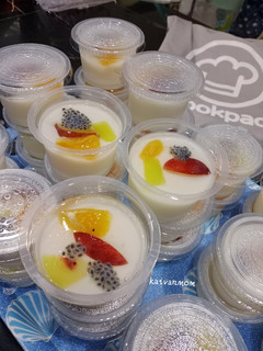 Foto resep Puding Susu Buah Cup
