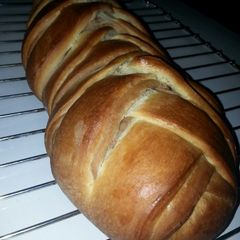 A picture of # Baking contest.Double braided chocolate banana bread + nuts.