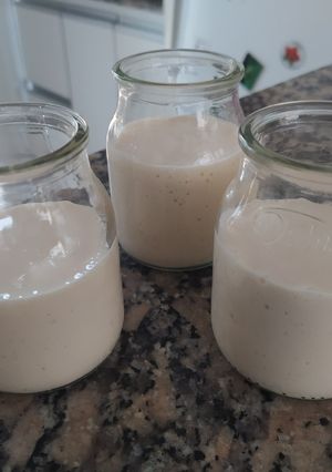 Una foto de Postre express de yogur, manzana y banana, apto diabéticos