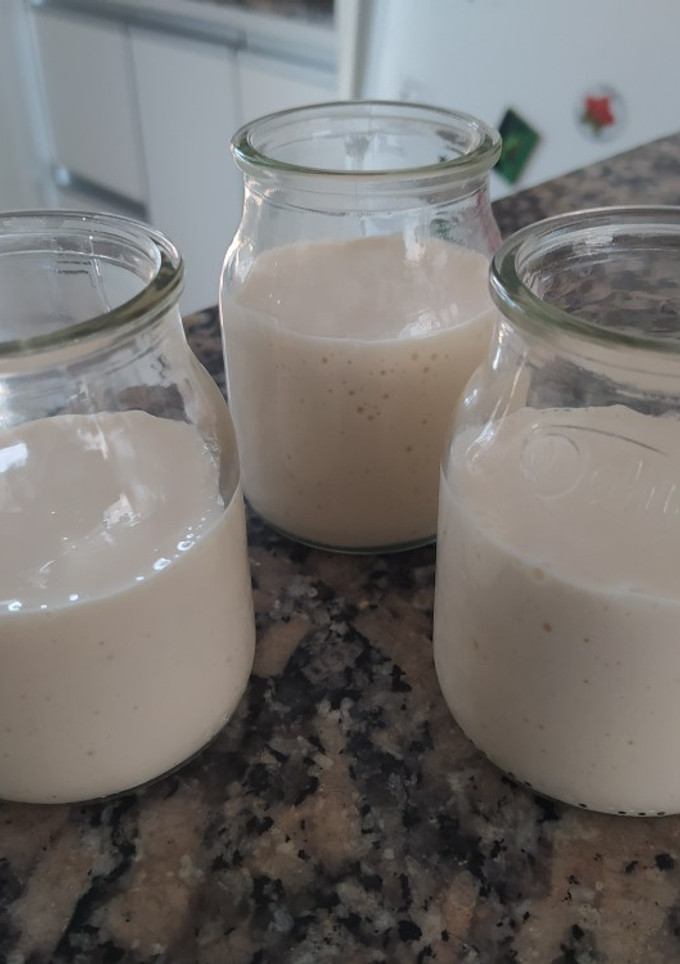 Una foto de Postre express de yogur, manzana y banana, apto diabéticos