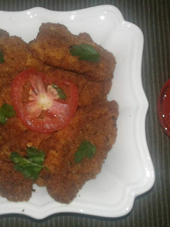 A picture of Chicken nuggets.