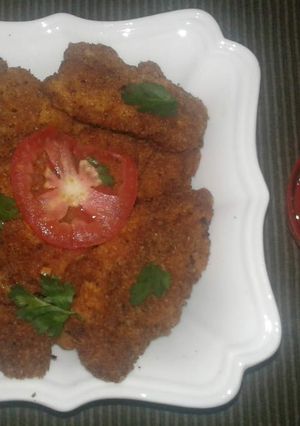 A picture of Chicken nuggets.