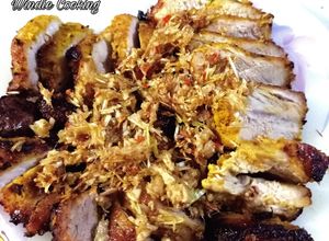 Hình của món NCKD- Thịt Heo Chiên Sả Ớt.