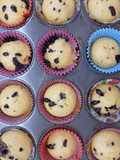 Muffins con harina de avena y chips de chocolate súper fácil y saludable!
