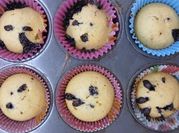 Una foto de muffin con harina de avena