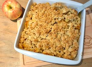 Une photo de Crumble de pommes à la noisette