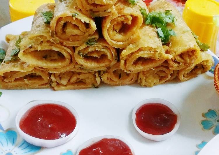 Recipe of Quick Potato Stuffed Mong Chilla