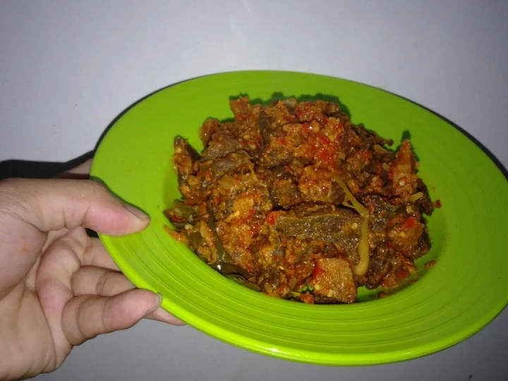 Langkah Gampang Membuat Resep Balado paru sapi Anti Ribet, Mantap