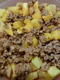 Carne moida com batatas