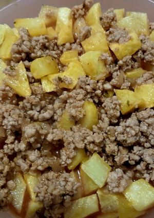 Foto de Carne moida com batatas