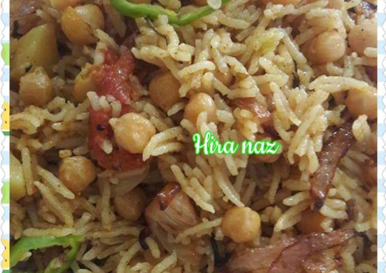 Step-by-Step Guide to Prepare Homemade Spicy chanapulao