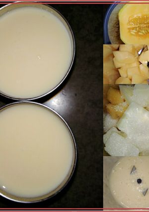 A picture of Muskmelon milkshake.