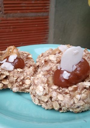Una foto de Pepas de banana y avena (saludables y sin harina)