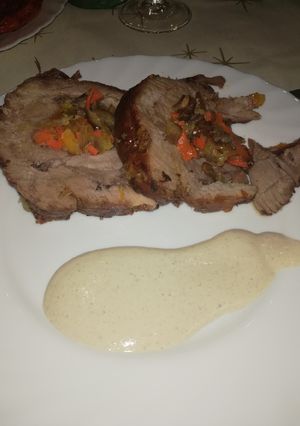 Una foto de Cabeza de lomo rellena