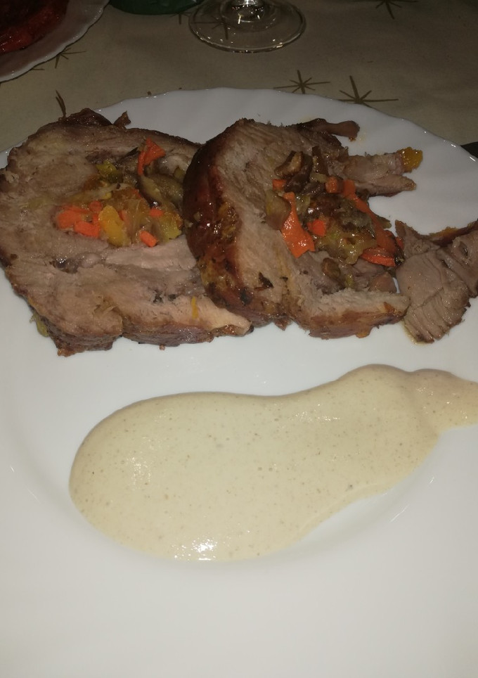 Una foto de Cabeza de lomo rellena