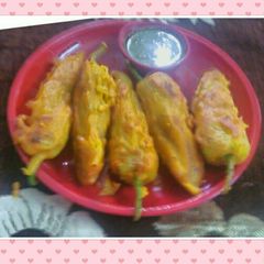 A picture of Mirchi Vada.