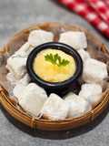 Mochi Bites Dipping Salted Egg Sauce