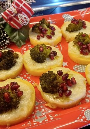 Foto di Dischi di polenta con provola e broccoli 🎄