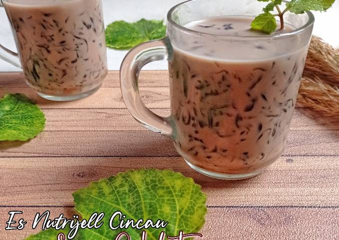 Es Nutrijell Cincau Susu Coklat