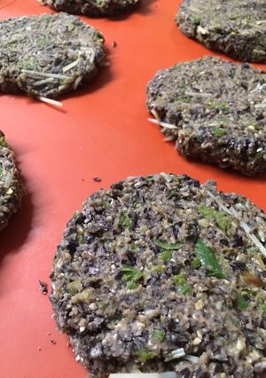 A picture of Vegetarian Burgers.