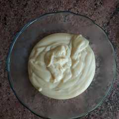 Una foto de Crema pastelera de leche de avena