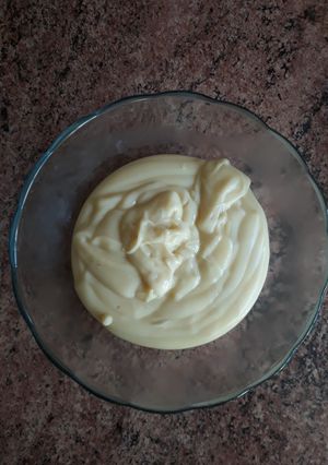 Una foto de Crema pastelera de leche de avena
